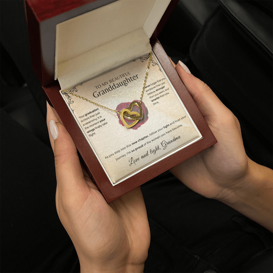 To My Granddaughter: Graduation Hearts Keepsake