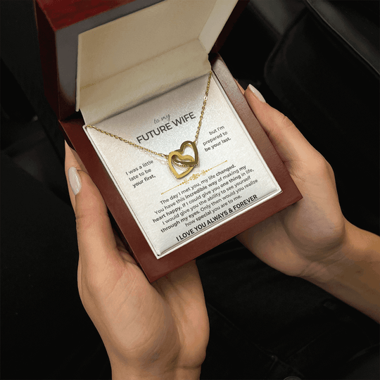 To My Future Wife - Intertwined Hearts Gift Set - SS503V12 Jewelry ShineOn Fulfillment