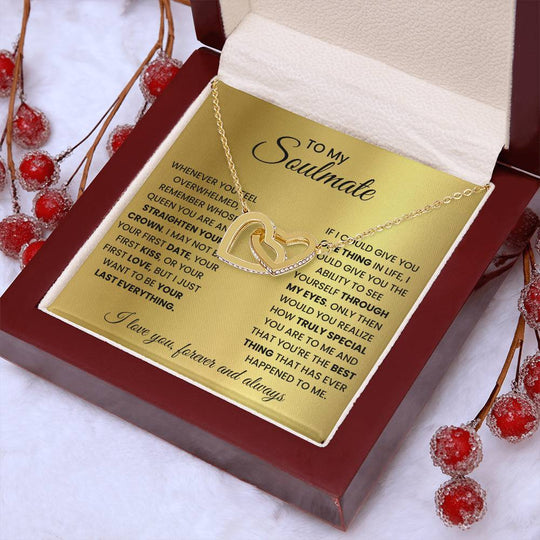 To My Soulmate - Intertwined Hearts Beautiful Gift Set - SSM2 Jewelry ShineOn Fulfillment