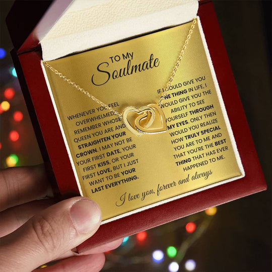To My Soulmate - Intertwined Hearts Beautiful Gift Set - SSM2 Jewelry ShineOn Fulfillment