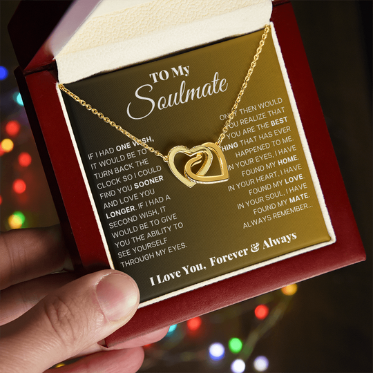 To My Soulmate - Intertwined Hearts Beautiful Gift Set - SSS5V1 Jewelry ShineOn Fulfillment