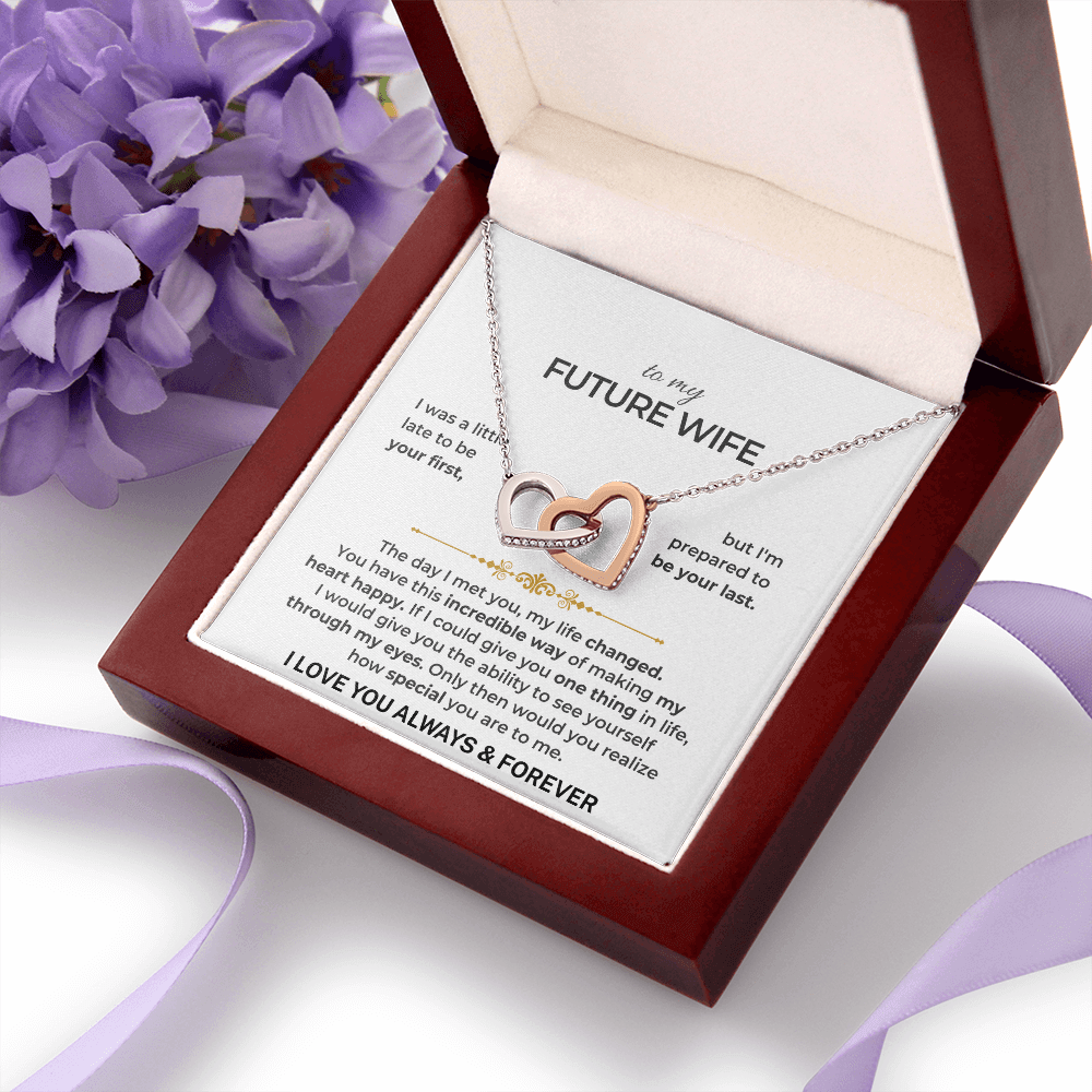 To My Future Wife - Intertwined Hearts Gift Set - SS503V12 Jewelry ShineOn Fulfillment