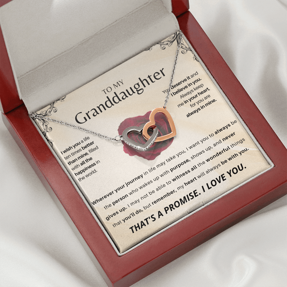 To My Granddaughter - Personalized Beautiful Gift Set - SSGD23 Jewelry ShineOn Fulfillment