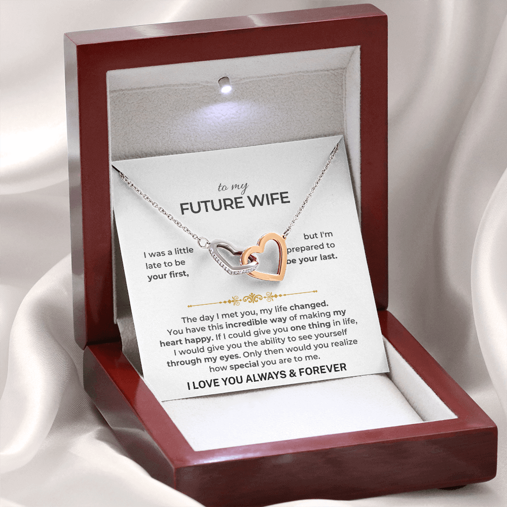 To My Future Wife - Intertwined Hearts Gift Set - SS503V12 Jewelry ShineOn Fulfillment