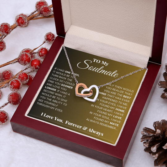 To My Soulmate - Intertwined Hearts Beautiful Gift Set - SSS5V1 Jewelry ShineOn Fulfillment