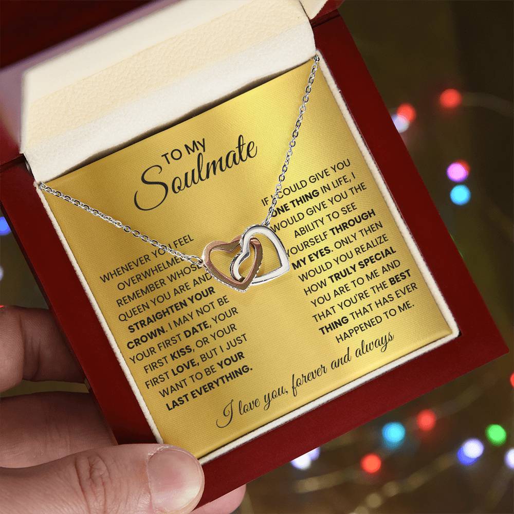 To My Soulmate - Intertwined Hearts Beautiful Gift Set - SSM2 Jewelry ShineOn Fulfillment