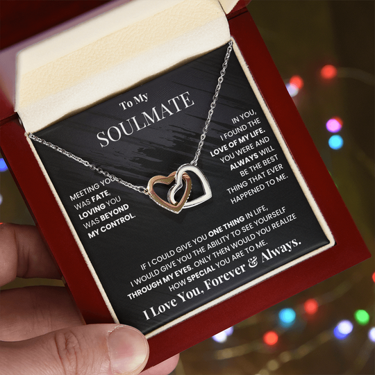 To My Soulmate - Intertwined Hearts Beautiful Gift Set - SSM3 Jewelry ShineOn Fulfillment