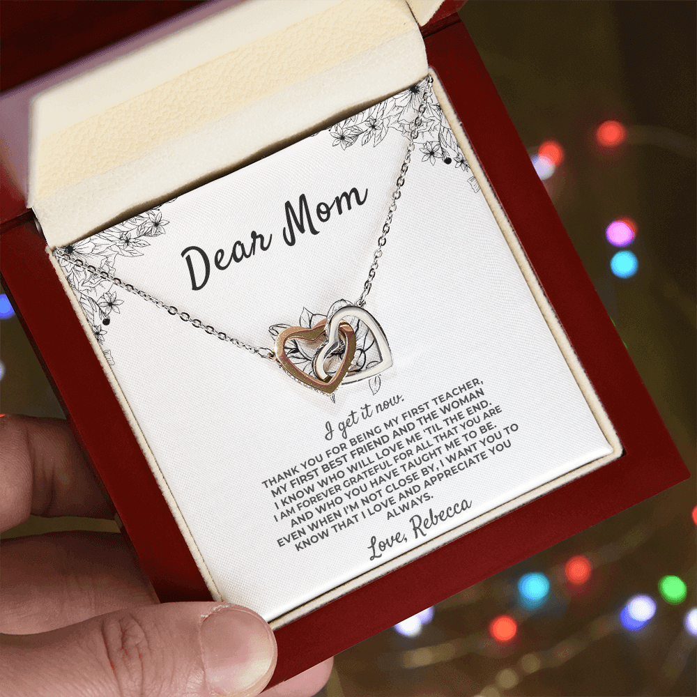 Dear Mom - I Get It Now - Personalized Sign Off - Gift Set - SS419 Jewelry ShineOn Fulfillment