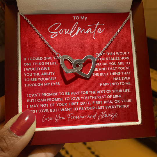 To My Soulmate - Intertwined Hearts Beautiful Gift Set - SSS4V1 Jewelry ShineOn Fulfillment