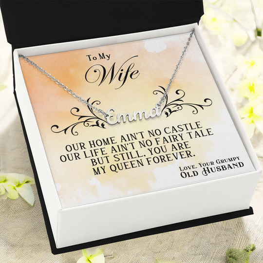 To My Wife - Custom Name Neckle - SSW22