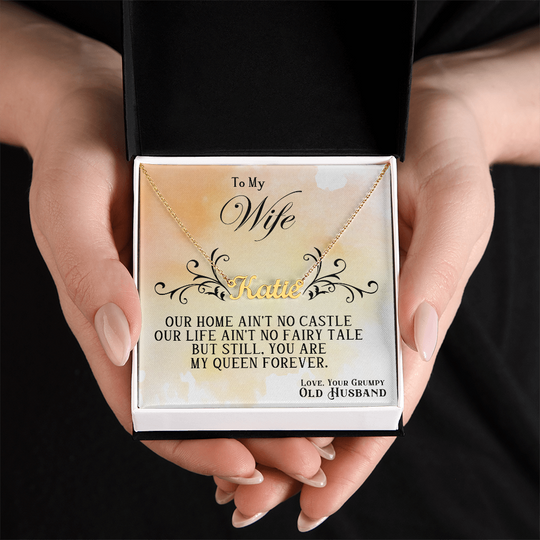 To My Wife - Custom Name Neckle - SSW22