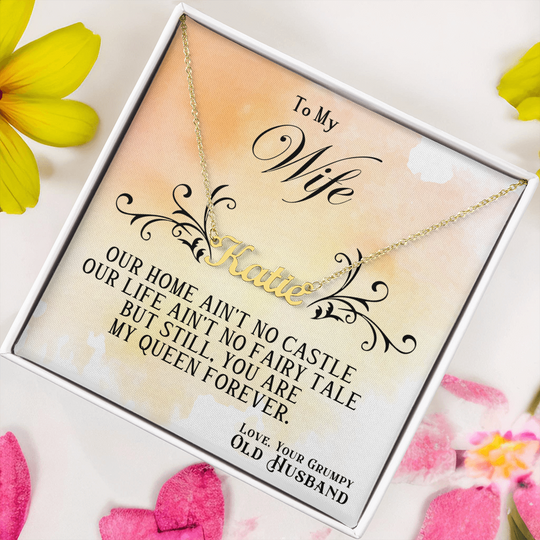 To My Wife - Custom Name Neckle - SSW22