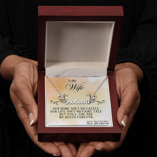 To My Wife - Custom Name Neckle - SSW22