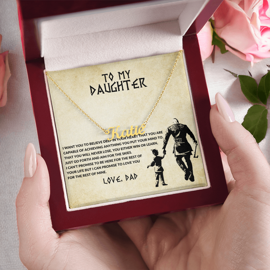 To My Daughter - Custom Name Neckle - SSD33 Jewelry ShineOn Fulfillment