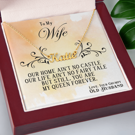 To My Wife - Custom Name Neckle - SSW22