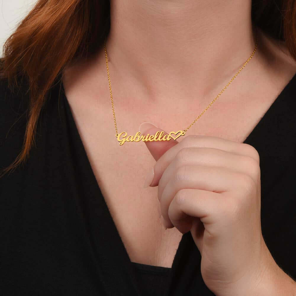To My Wife - Last Everything - Custom Name Heart Neckle - SSW24 Jewelry ShineOn Fulfillment