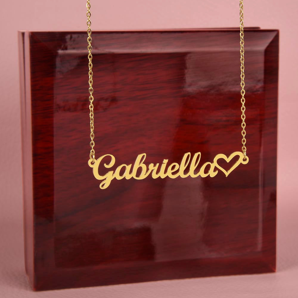 To My Gorgeous Wife - Custom Name Heart Neckle - SSW23 Jewelry ShineOn Fulfillment