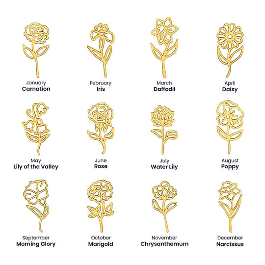 To My Lovely Daughter - Personalized Daughter Flower Name Necklace - SSD35 Jewelry ShineOn Fulfillment