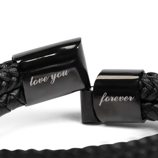 To My Husband | Love You Forever | Braided Bracelet Gift Set - SS581 Jewelry ShineOn Fulfillment