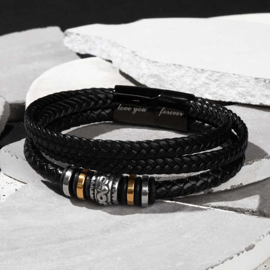 To My Man | Love You Forever | Braided Bracelet Gift Set - SSTMM3 Jewelry ShineOn Fulfillment