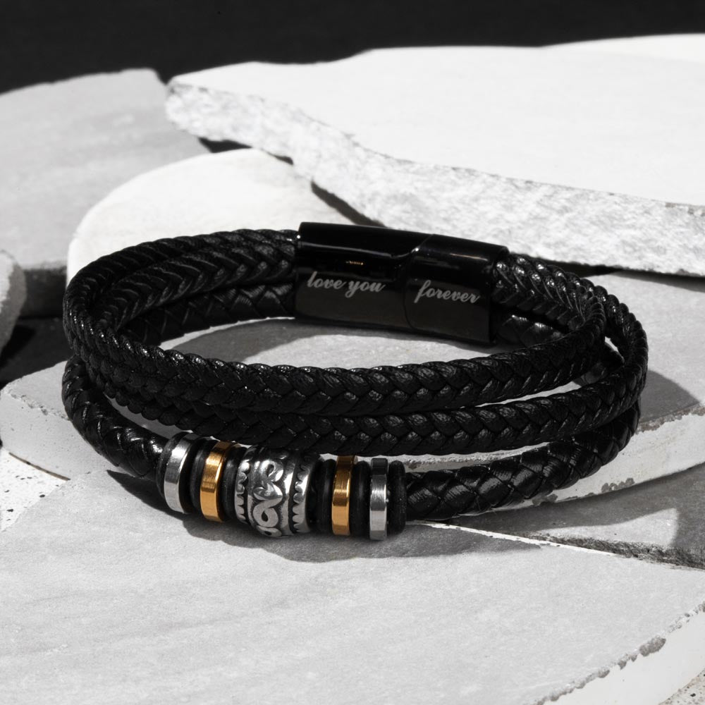 To My Man - I Love You Forever - Braided Bracelet Gift Set - SSTMM72 Jewelry ShineOn Fulfillment