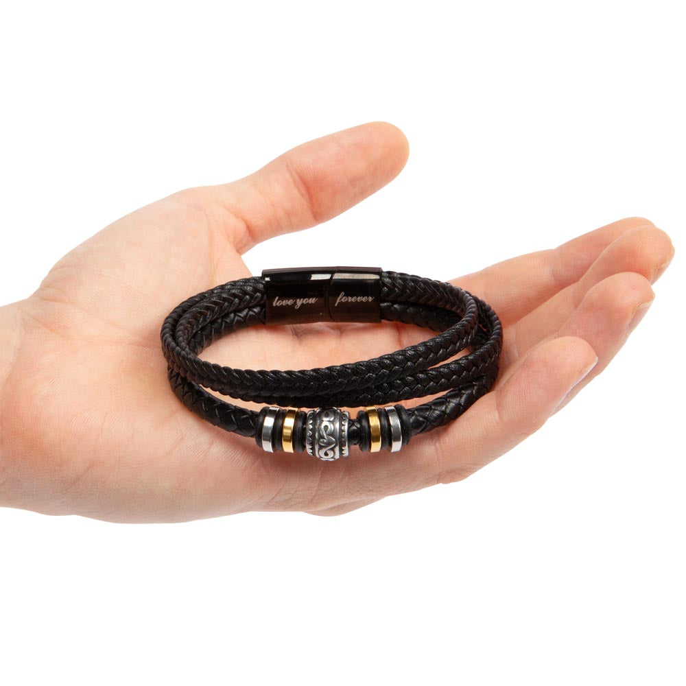 To My Man - I Love You Forever - Braided Bracelet Gift Set - SSTMM72 Jewelry ShineOn Fulfillment