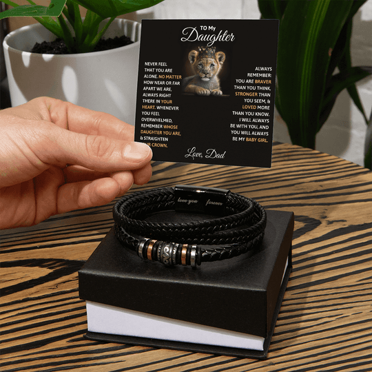 Gift for Daughter Bracelet – Love You Forever Bracelet from Dad