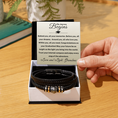 2026 Graduation Bracelet: "Journey Begins" Keepsake IVG42