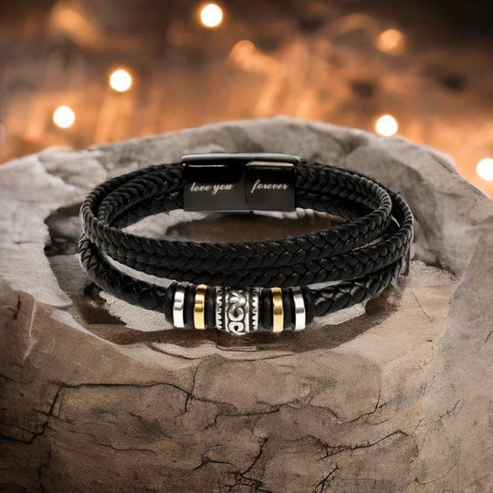 To My Man - I Love You Forever - Braided Bracelet Gift Set For Him - SSTMM9