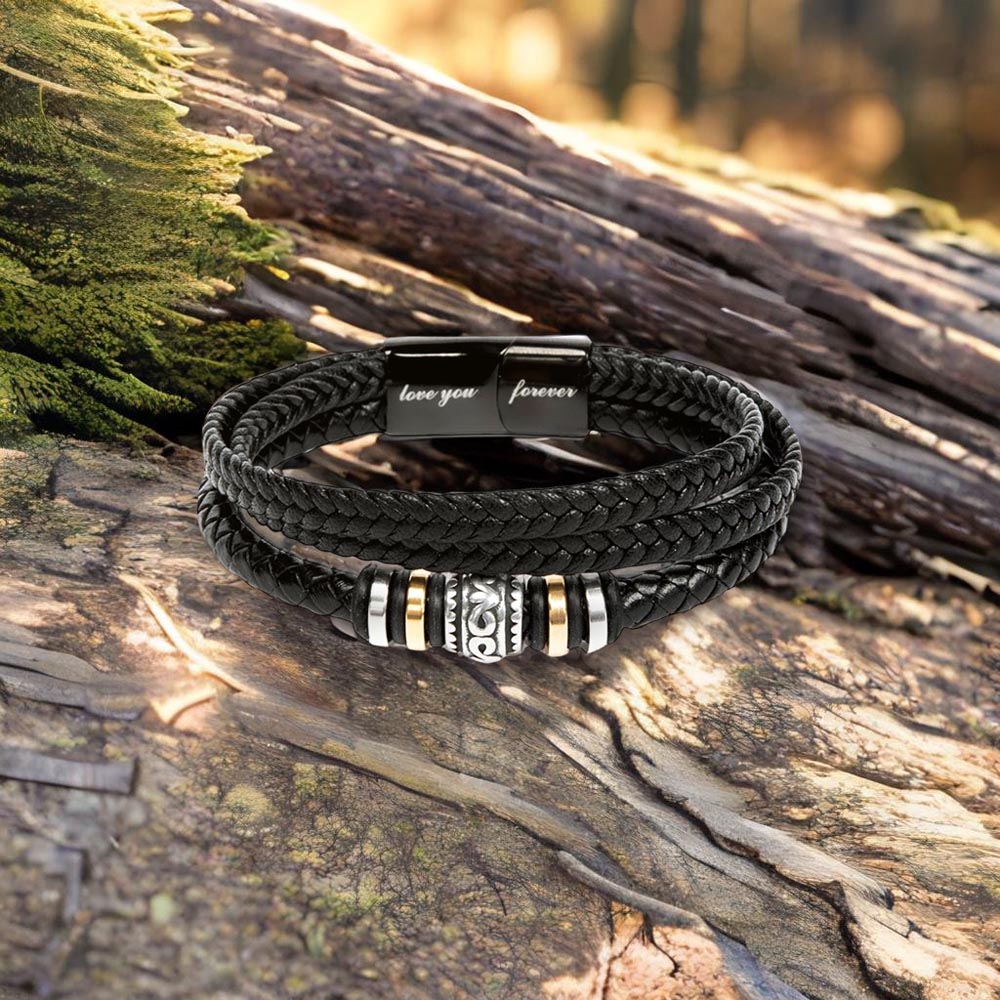 To My Man | Love You Forever | Braided Bracelet Gift Set - SSTMB1 Jewelry ShineOn Fulfillment