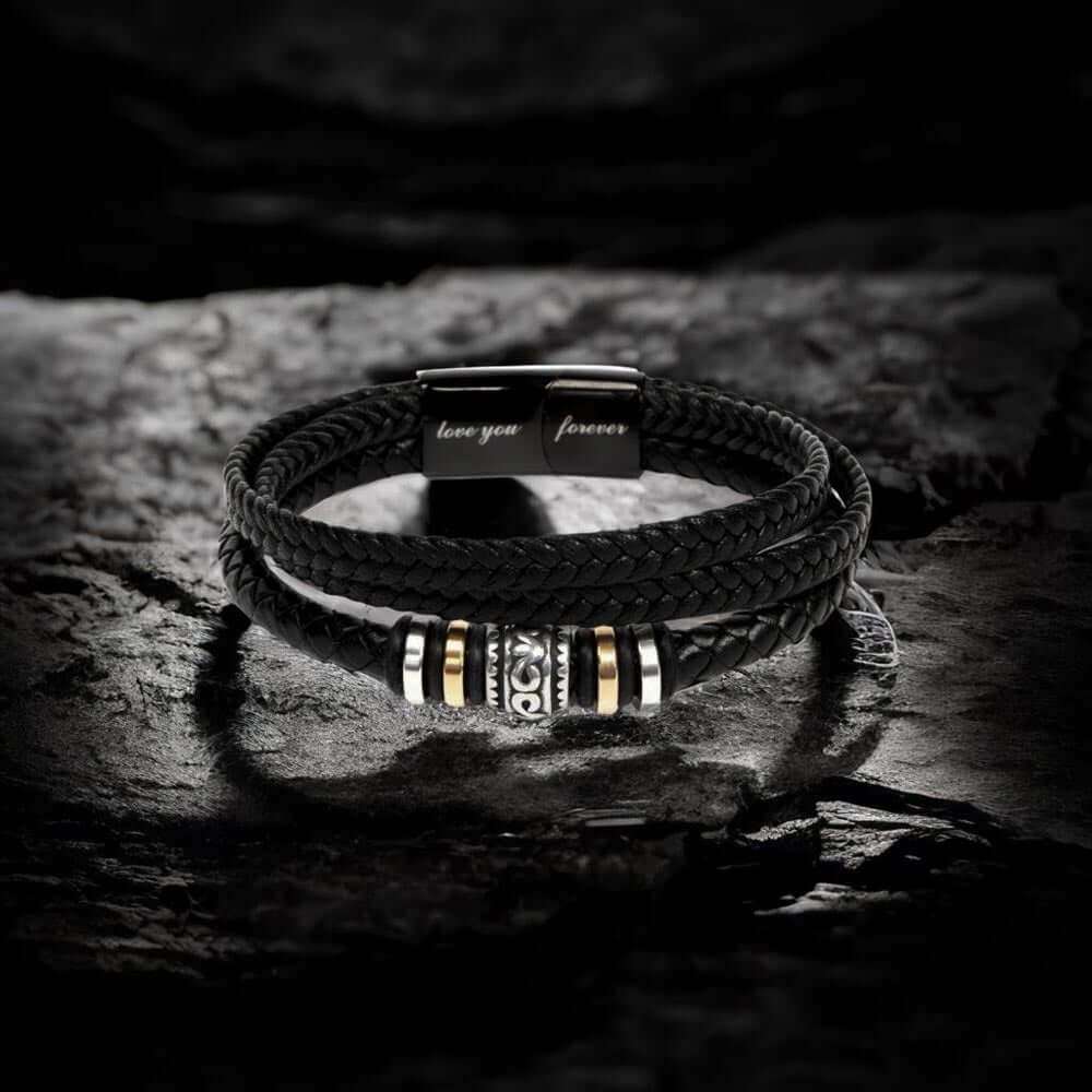 To My Man | Love You Forever | Braided Bracelet Gift Set - SSTMBW2 Jewelry ShineOn Fulfillment