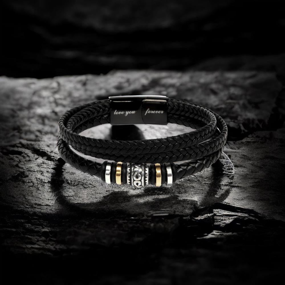 To My Man - I Love You Forever - Braided Bracelet Gift Set - SSTMM5B Jewelry ShineOn Fulfillment