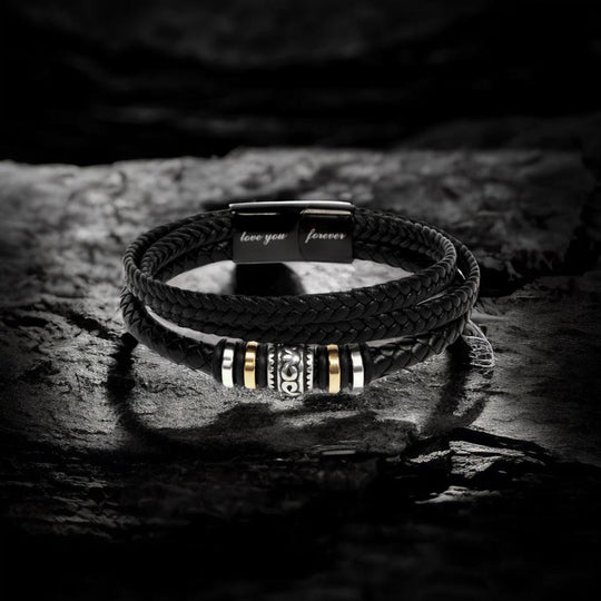 To My Man - I Love You Forever - Braided Bracelet Gift Set - SSTMM5B Jewelry ShineOn Fulfillment