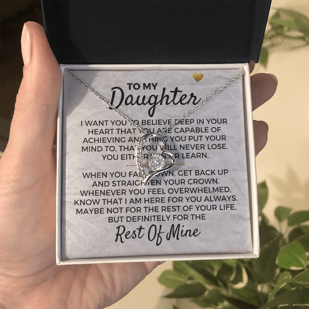 To My Daughter - Necklace Gift Set Jewelry ShineOn Fulfillment