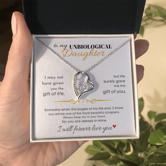 To My Unbiological Daughter -Forever Love Gift Set Jewelry ShineOn Fulfillment