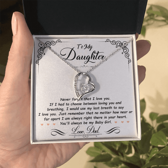To My Daughter - Last Breath - Beautiful Gift Set - SSD31 Jewelry ShineOn Fulfillment