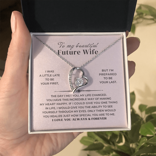 To My Future Wife - Forever Love Necklace Gift Set - SS338 Jewelry ShineOn Fulfillment