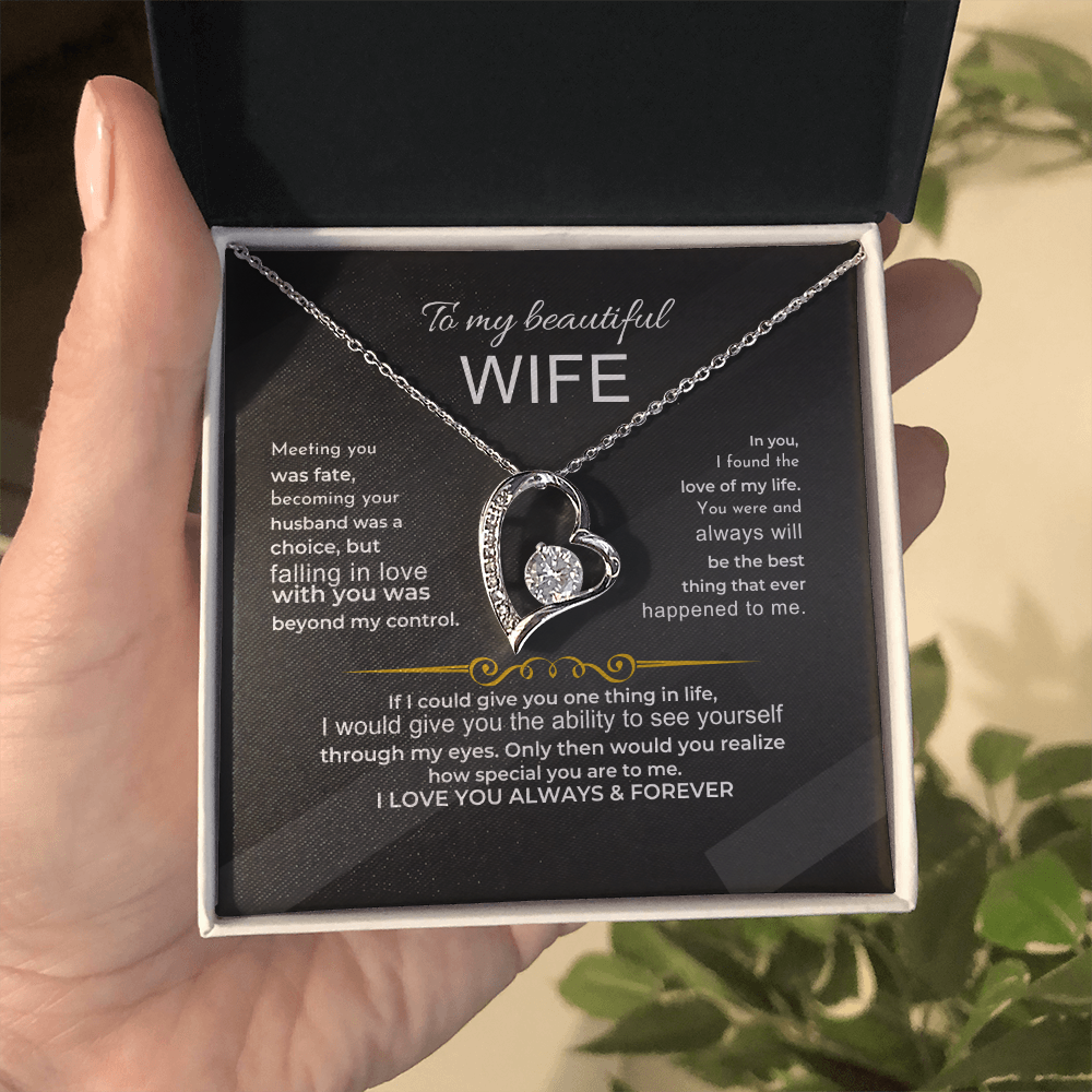 To My BEAUTIFUL Wife - I Love You Always & Forever - Gift Set Jewelry ShineOn Fulfillment