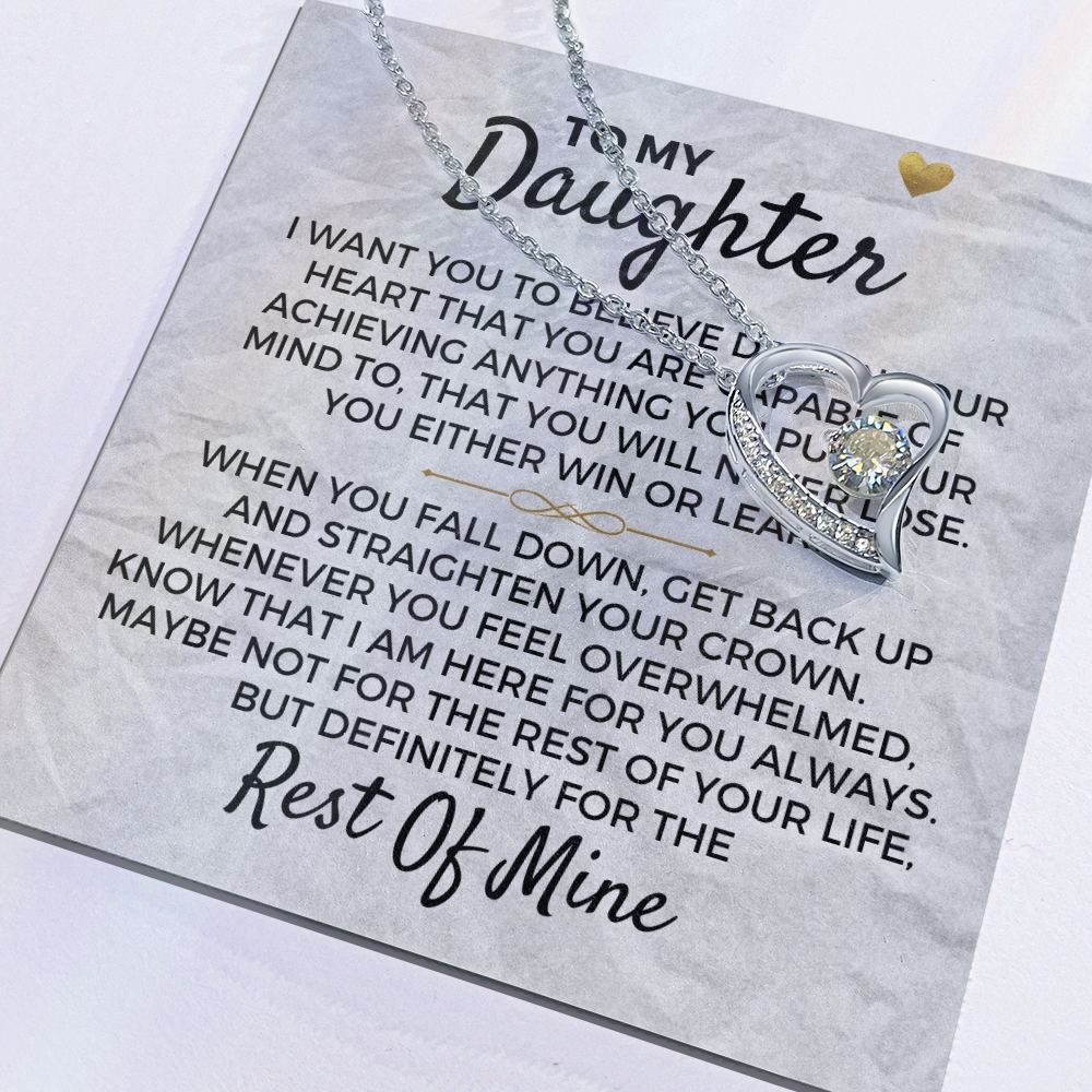 To My Daughter - Necklace Gift Set Jewelry ShineOn Fulfillment