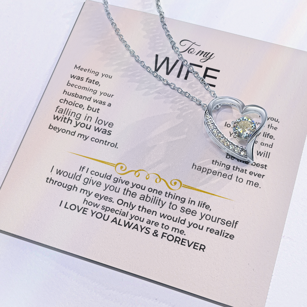 To My Wife - I Love You Always & Forever - Gift Set Jewelry ShineOn Fulfillment