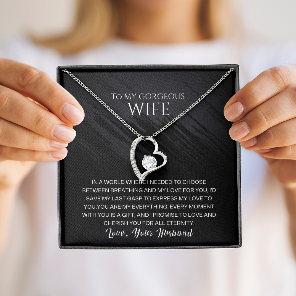 To My Gorgeous Wife - Forever Love Necklace Gift Set - SSW23 Jewelry ShineOn Fulfillment