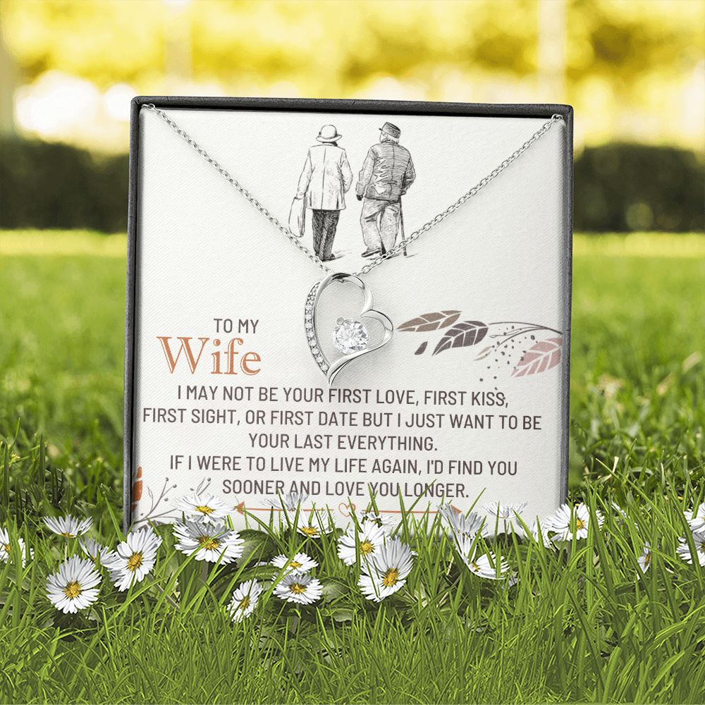 To My Wife - First Love - Forever Love Necklace Gift Set - SSW25 Jewelry ShineOn Fulfillment