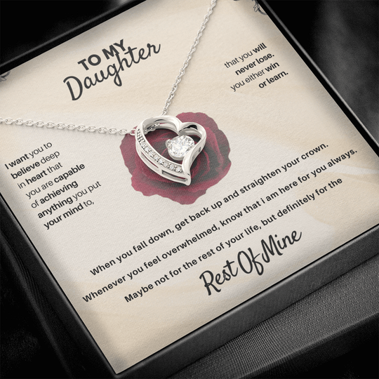 To My Daughter - Rest Of Mine - Beautiful Gift Set - SSD30 Jewelry ShineOn Fulfillment