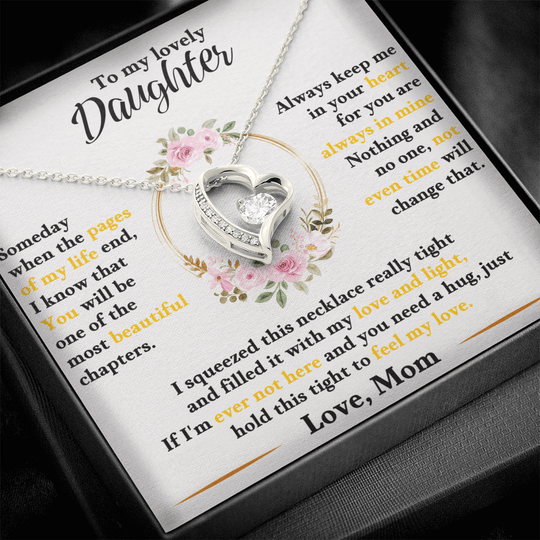 To My Lovely Daughter - Love Mom - Beautiful Gift Set - SSD50 Jewelry ShineOn Fulfillment