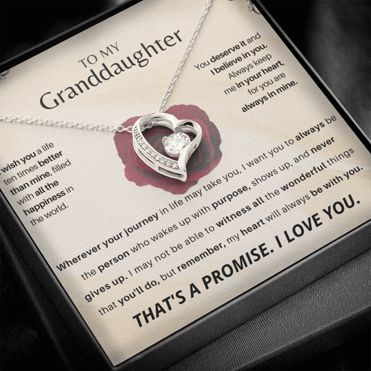 To My Granddaughter - Forever Love Gift Set - SSGD23V2 Jewelry ShineOn Fulfillment