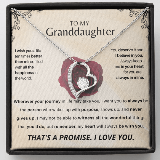 To My Granddaughter - Forever Love Gift Set - SSGD23V2 Jewelry ShineOn Fulfillment