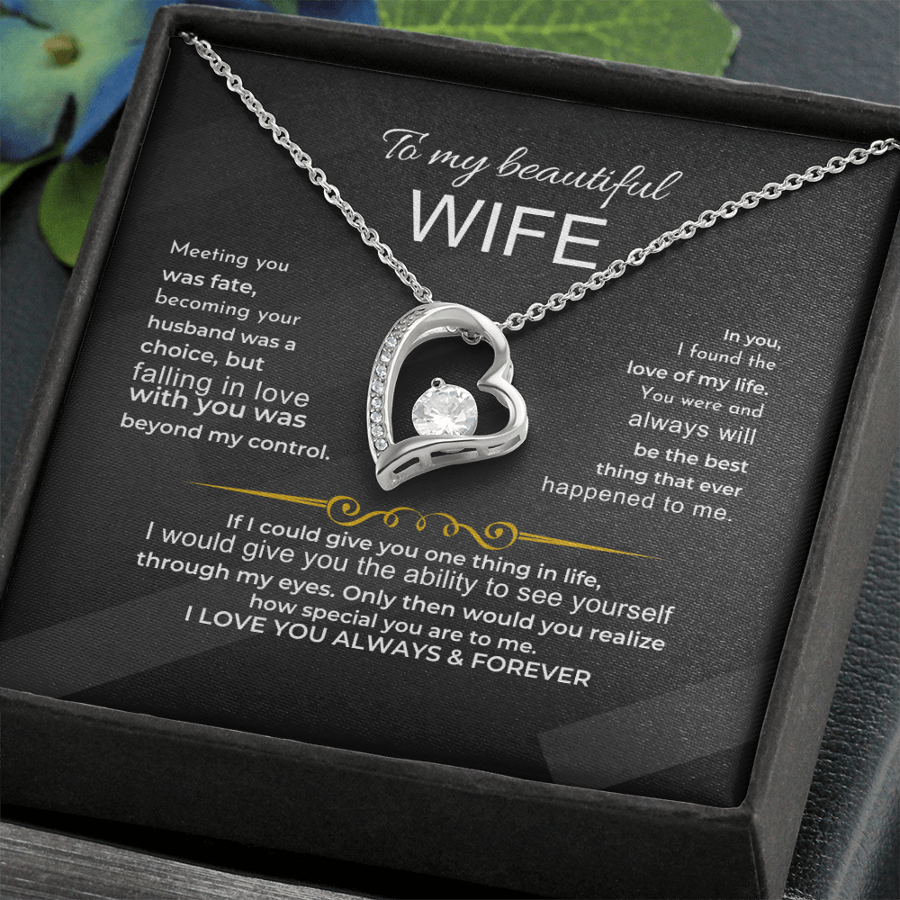 To My BEAUTIFUL Wife - I Love You Always & Forever - Gift Set Jewelry ShineOn Fulfillment