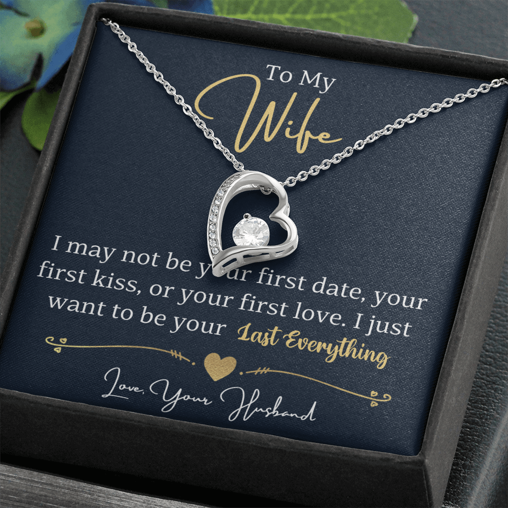 To My Wife - Last Everything - Forever Love Necklace Gift Set - SSW24 Jewelry ShineOn Fulfillment