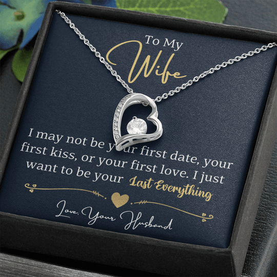To My Wife - Last Everything - Forever Love Necklace Gift Set - SSW24 Jewelry ShineOn Fulfillment