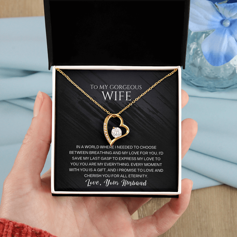 To My Gorgeous Wife - Forever Love Necklace Gift Set - SSW23 Jewelry ShineOn Fulfillment